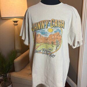 Johnny Cash Ghost Riders In The Sky T-Shirt, Size Large